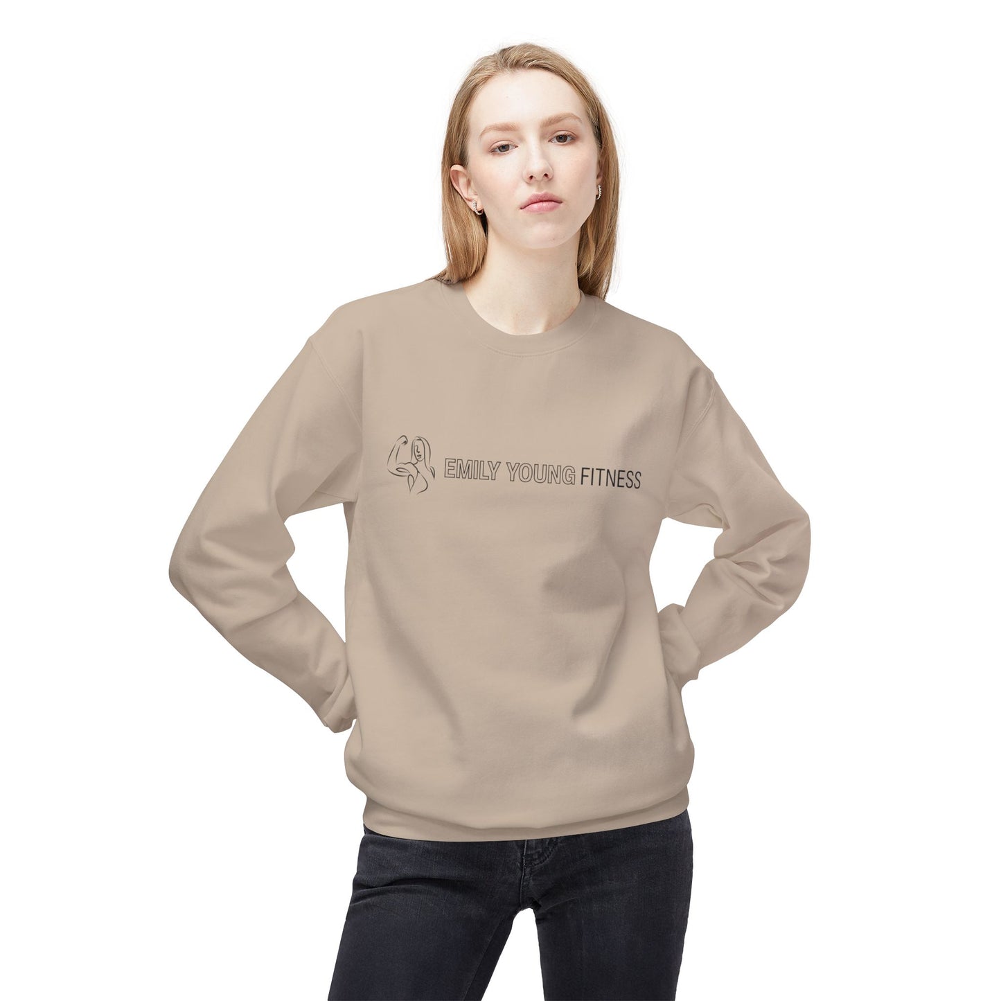 Emily Young Fitness - Unisex Midweight Softstyle Fleece Crewneck Sweatshirt