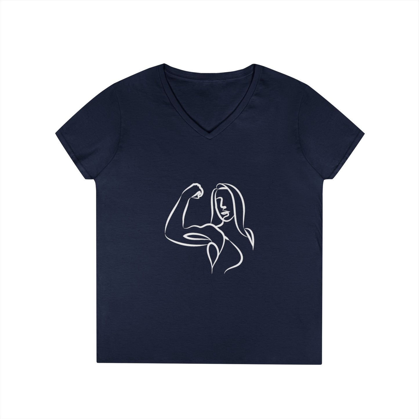 Emily Young Fitness Women’s 100% Cotton V-Neck Tee