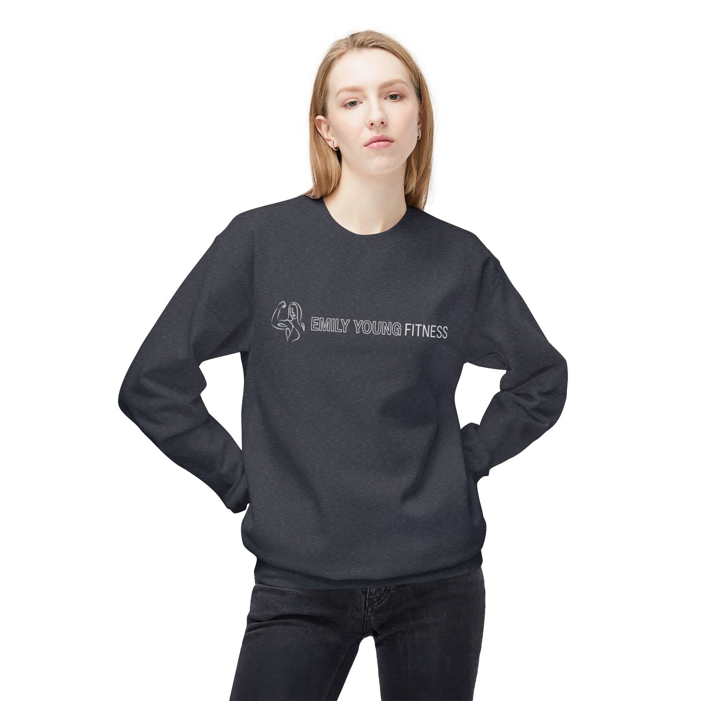Emily Young Fitness - Unisex Midweight Softstyle Fleece Crewneck Sweatshirt