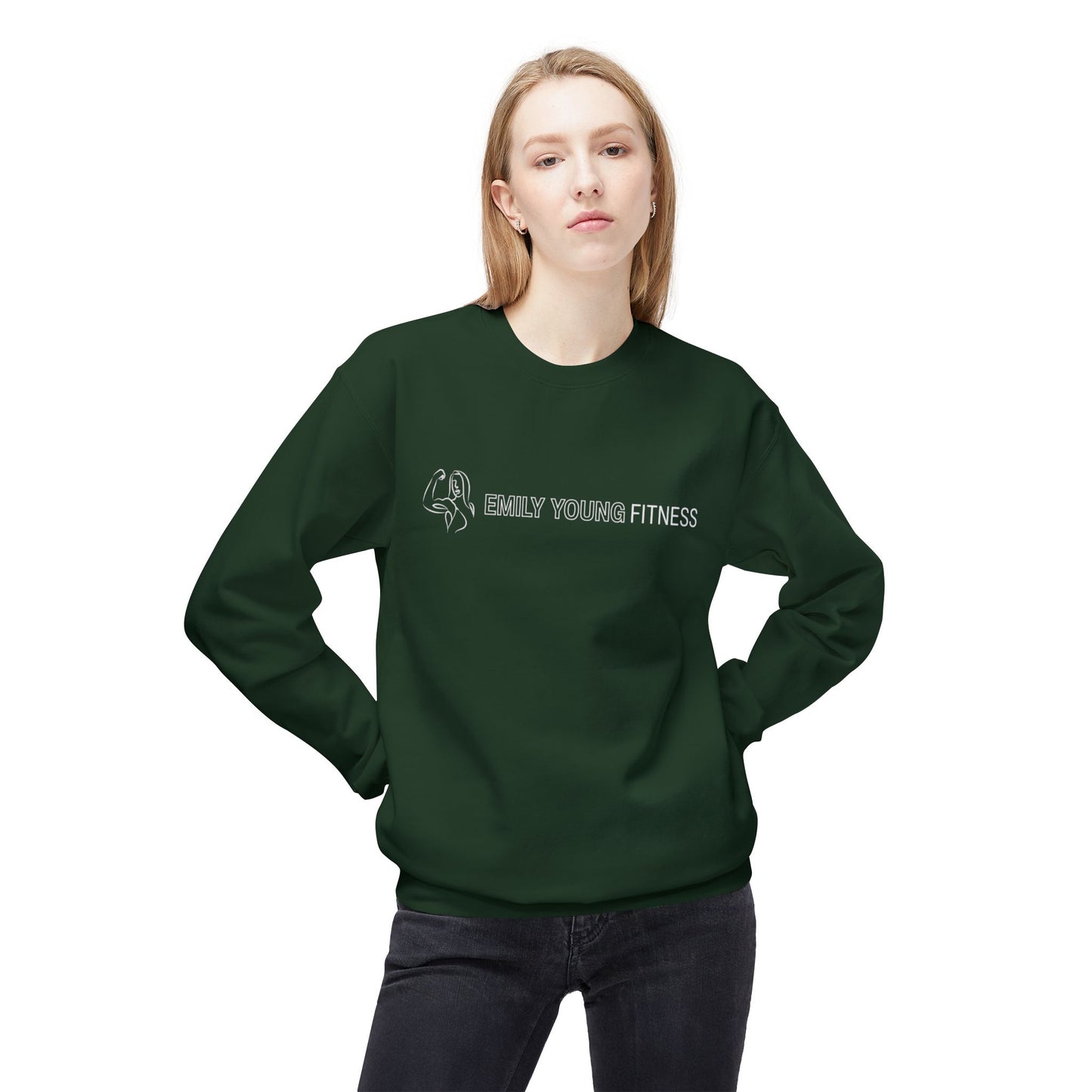 Emily Young Fitness - Unisex Midweight Softstyle Fleece Crewneck Sweatshirt