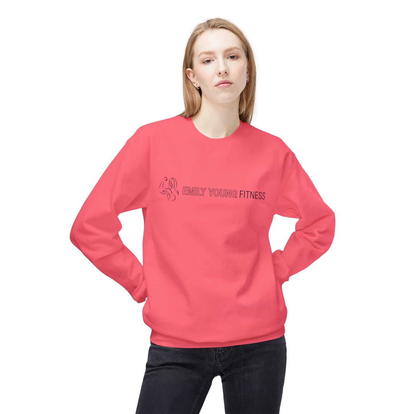 Emily Young Fitness - Unisex Midweight Softstyle Fleece Crewneck Sweatshirt