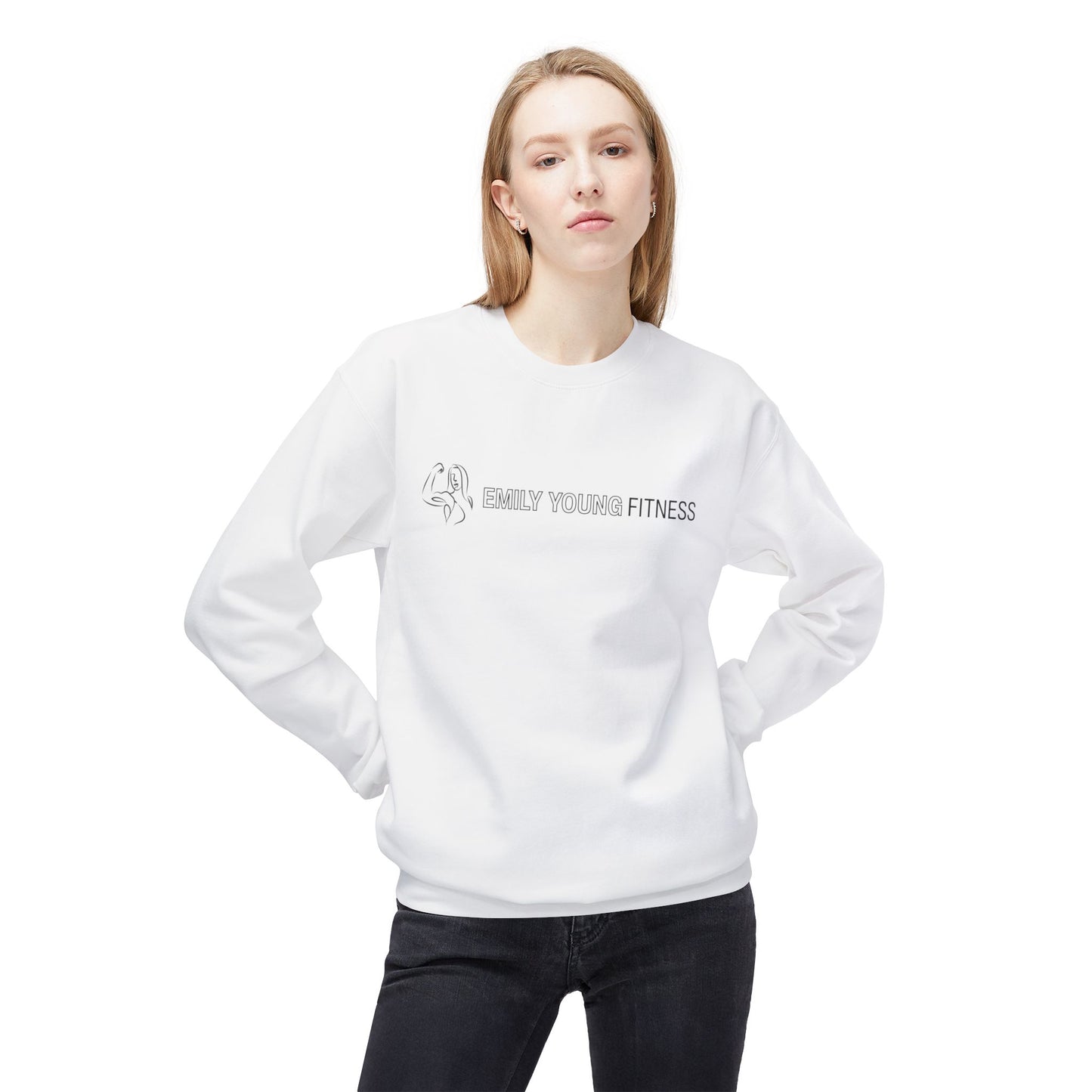 Emily Young Fitness - Unisex Midweight Softstyle Fleece Crewneck Sweatshirt