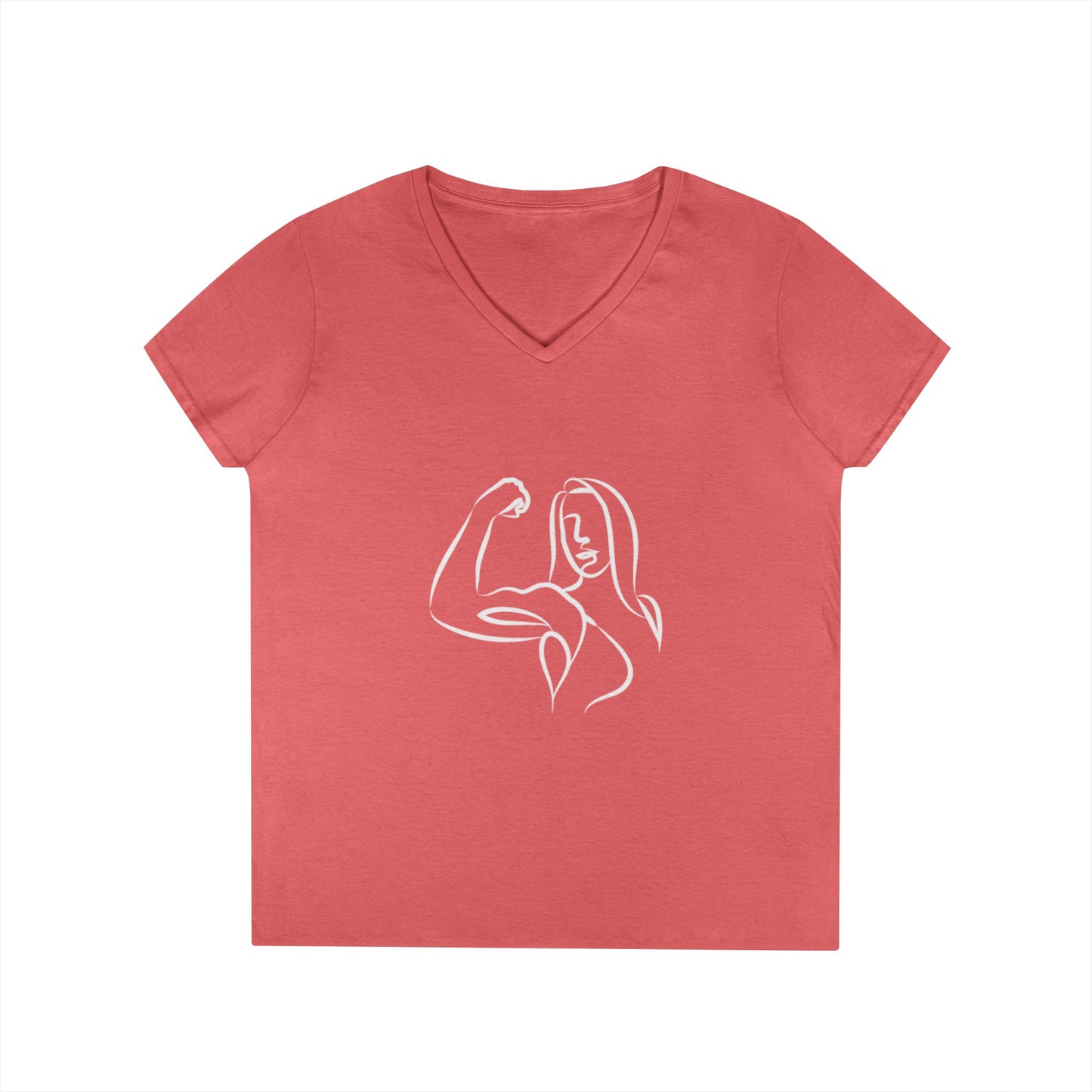 Emily Young Fitness Women’s 100% Cotton V-Neck Tee
