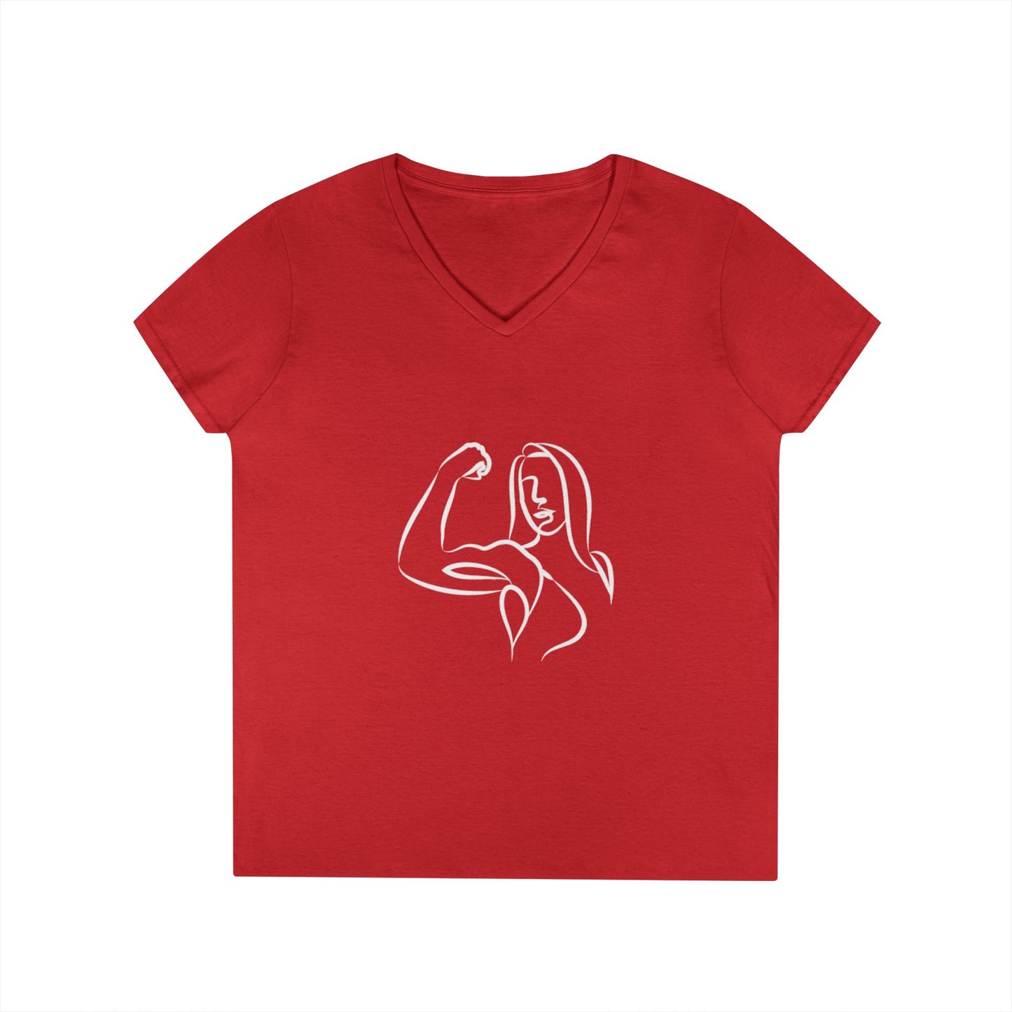 Emily Young Fitness Women’s 100% Cotton V-Neck Tee
