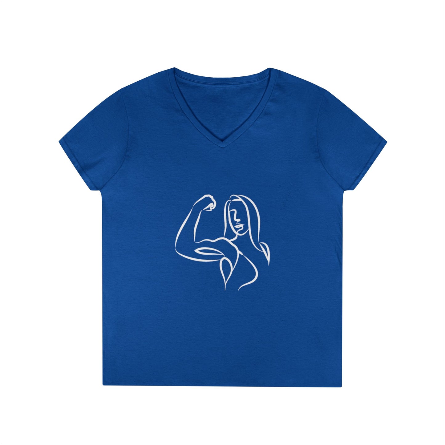 Emily Young Fitness Women’s 100% Cotton V-Neck Tee