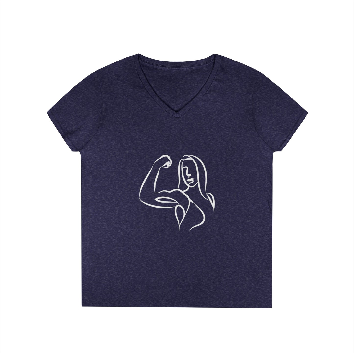 Emily Young Fitness Women’s 100% Cotton V-Neck Tee