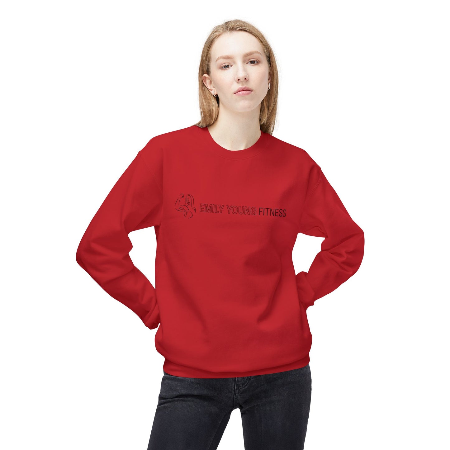 Emily Young Fitness - Unisex Midweight Softstyle Fleece Crewneck Sweatshirt