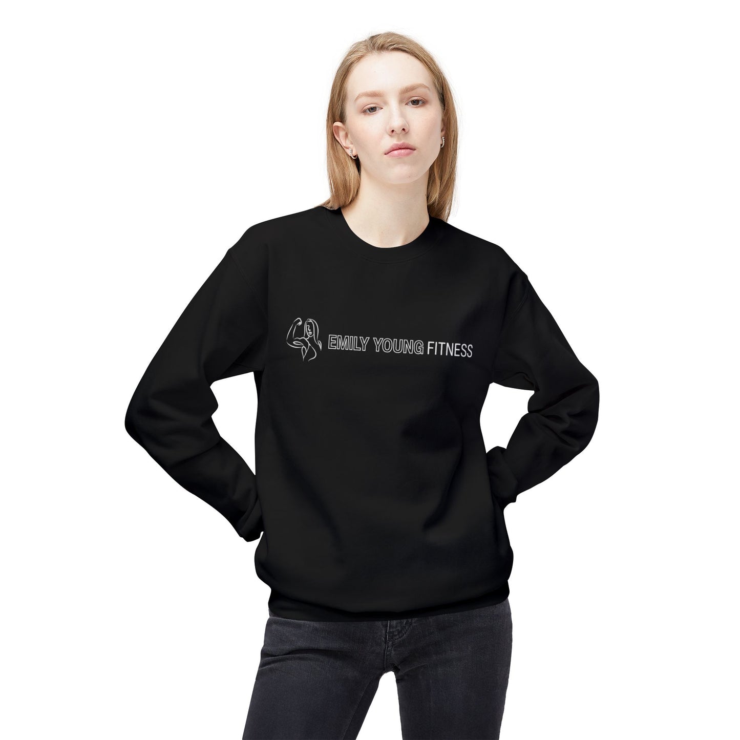 Emily Young Fitness - Unisex Midweight Softstyle Fleece Crewneck Sweatshirt
