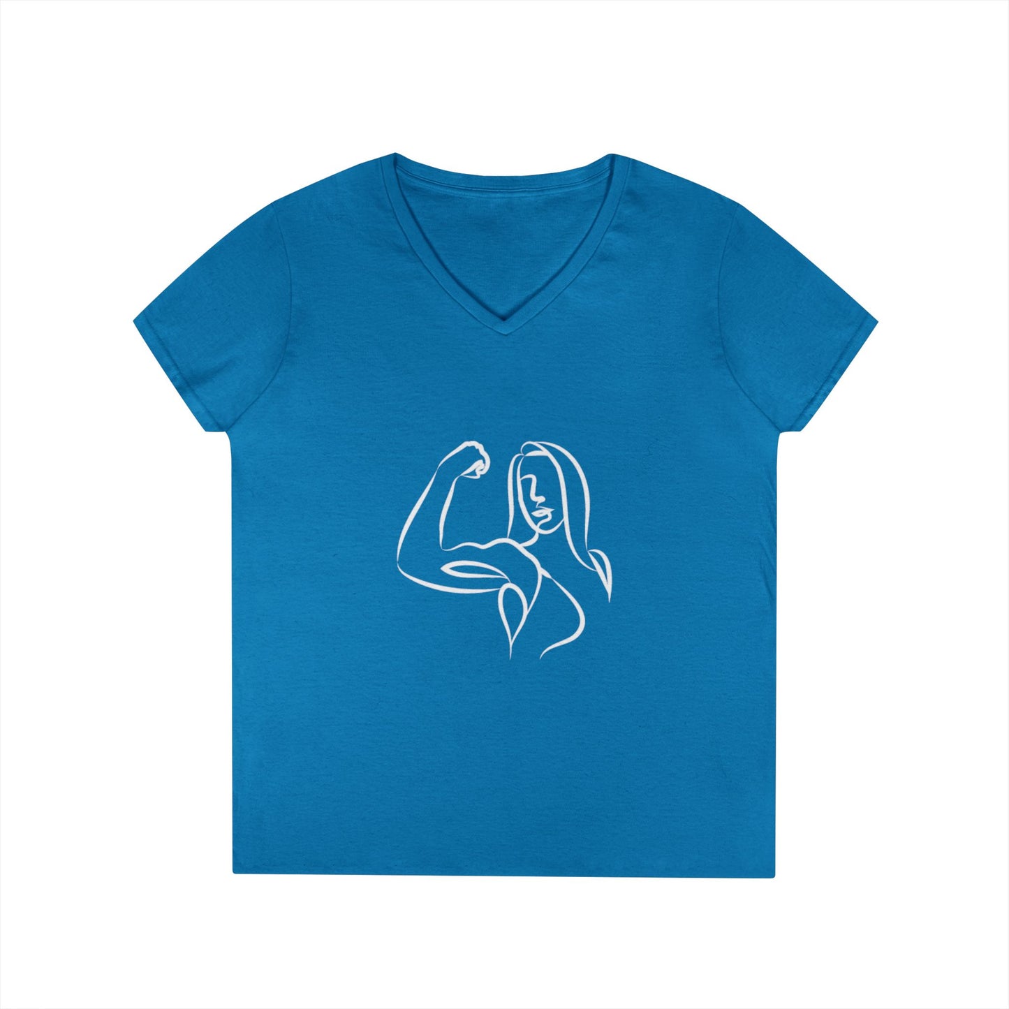 Emily Young Fitness Women’s 100% Cotton V-Neck Tee