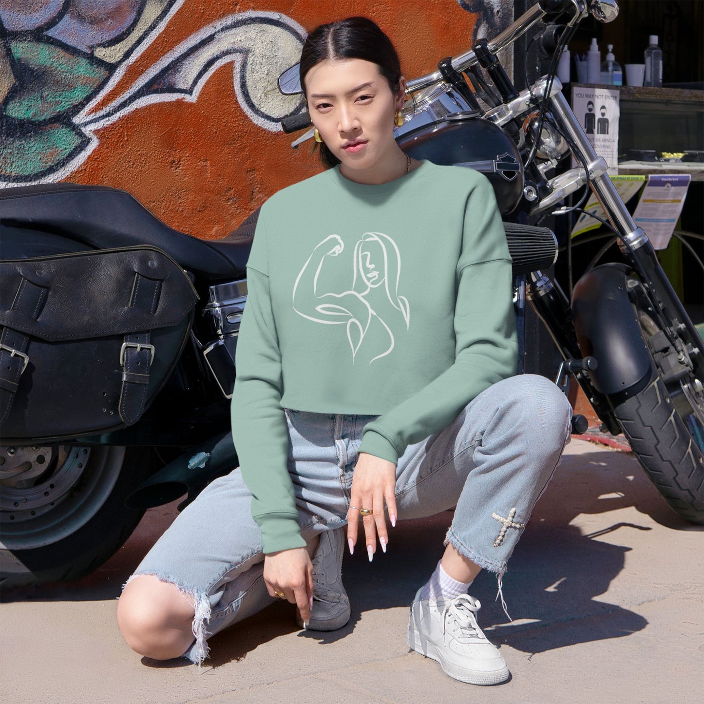 Emily Young Fitness Women’s Cropped Sweatshirt