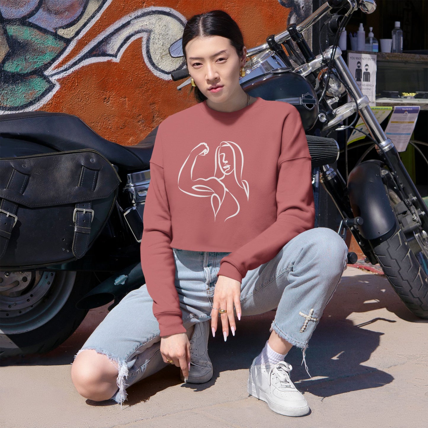 Emily Young Fitness Women’s Cropped Sweatshirt