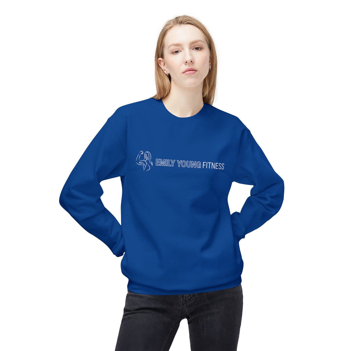 Emily Young Fitness - Unisex Midweight Softstyle Fleece Crewneck Sweatshirt