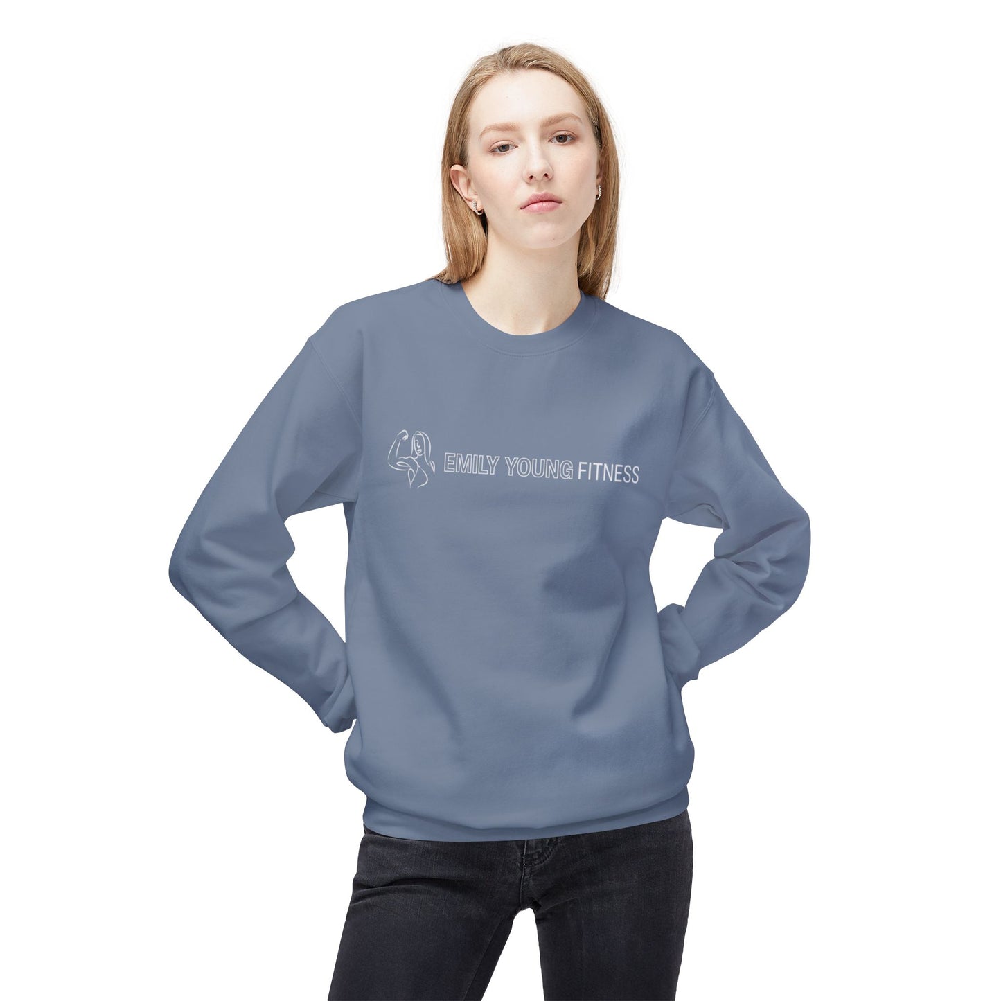 Emily Young Fitness - Unisex Midweight Softstyle Fleece Crewneck Sweatshirt