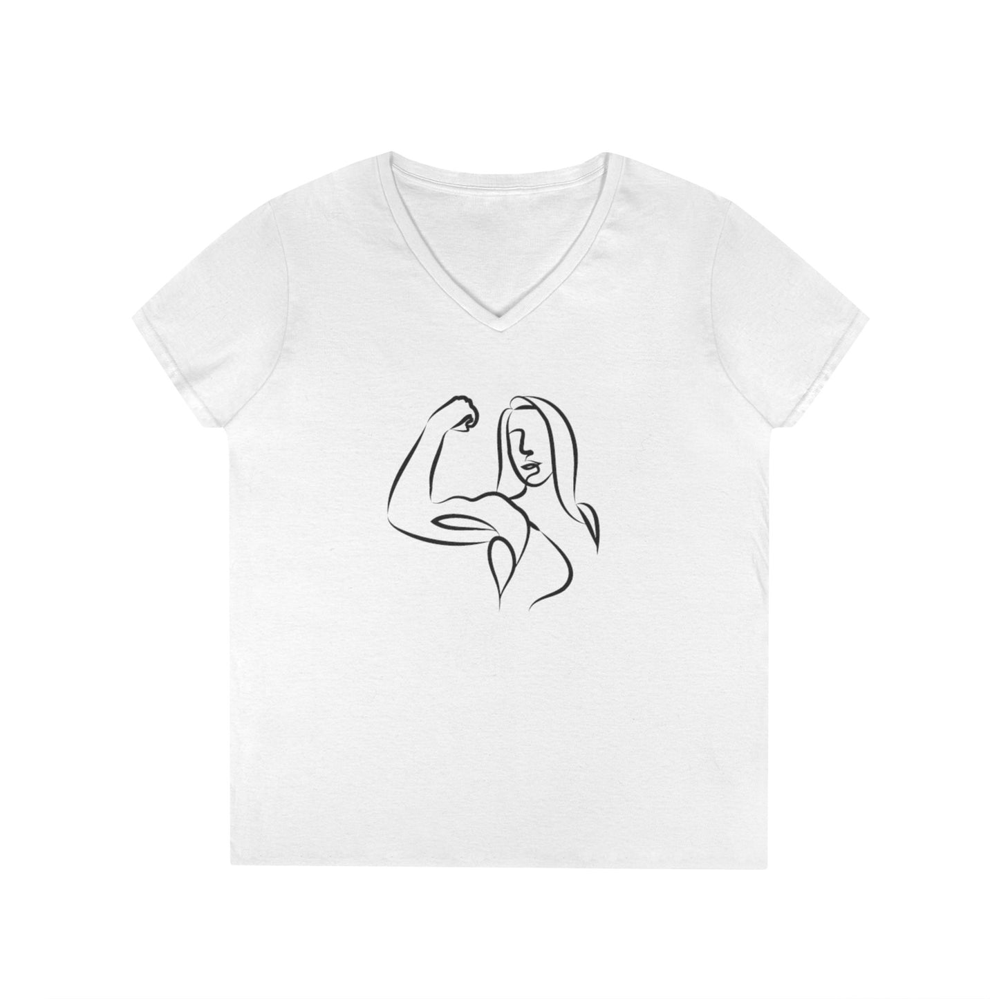Emily Young Fitness Women’s 100% Cotton V-Neck Tee