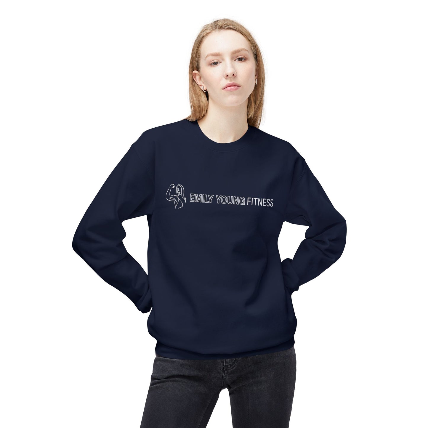 Emily Young Fitness - Unisex Midweight Softstyle Fleece Crewneck Sweatshirt