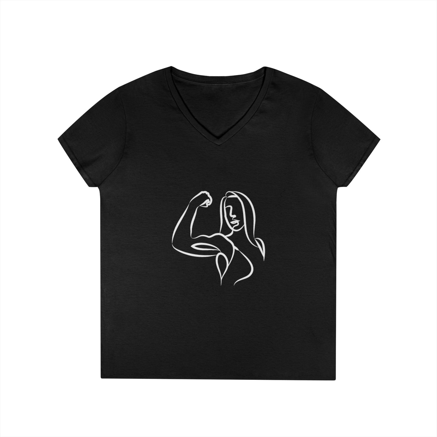 Emily Young Fitness Women’s 100% Cotton V-Neck Tee