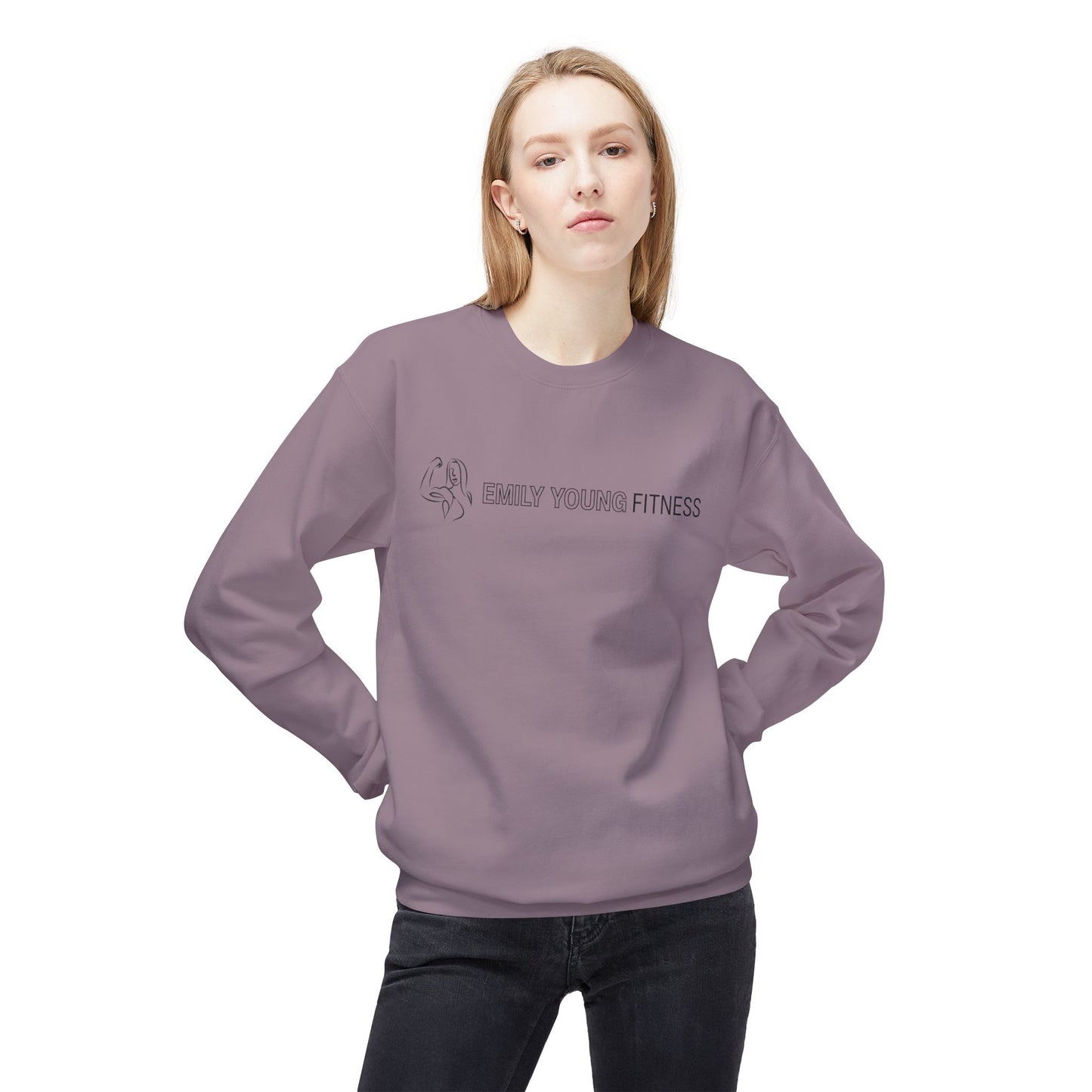 Emily Young Fitness - Unisex Midweight Softstyle Fleece Crewneck Sweatshirt